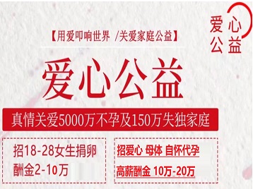 城区捐卵助孕生子 爱心志愿者招募